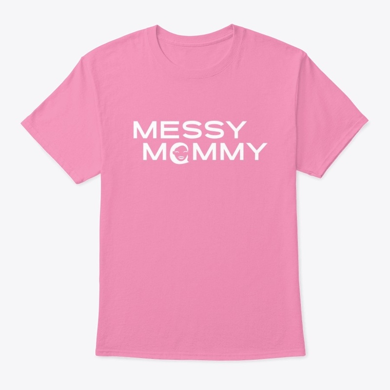 Classic Messy Mommy Tee - White