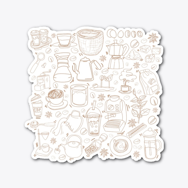Caffeine Pattern Background