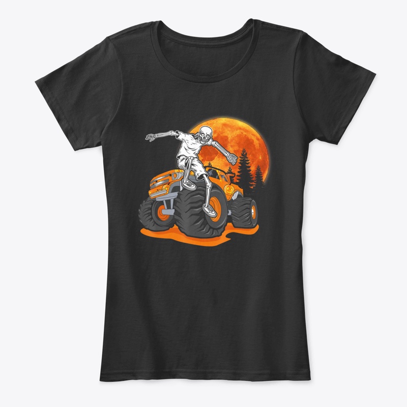 Funny Halloween  Skeleton Riding Monster