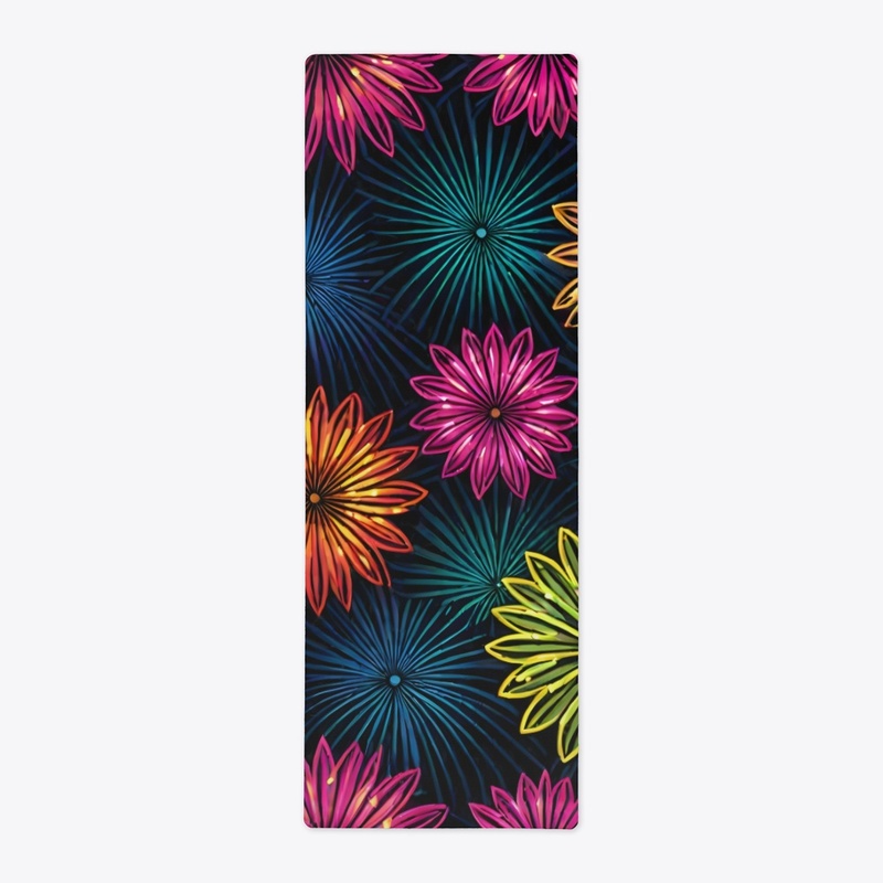 Neon Floral All-Over Print
