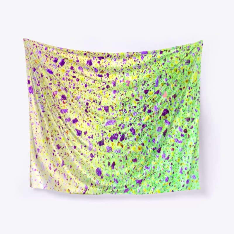 yellow green purple splotchy