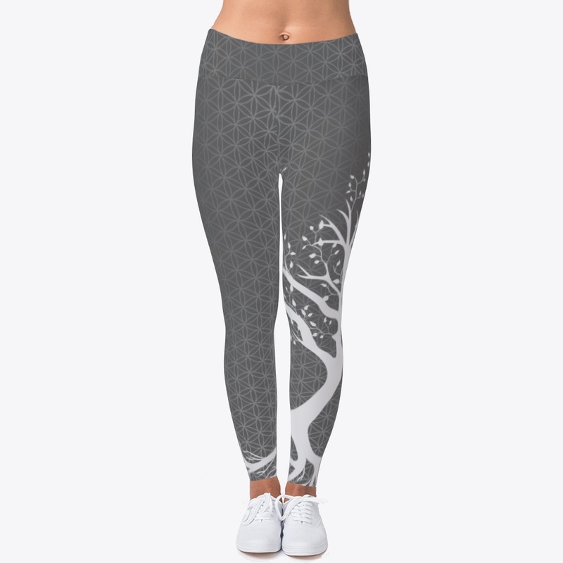 Flower of life grey leggings Yoke Art