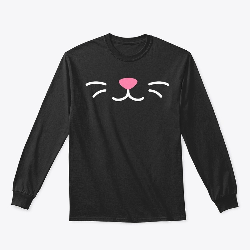 Cat lips face white