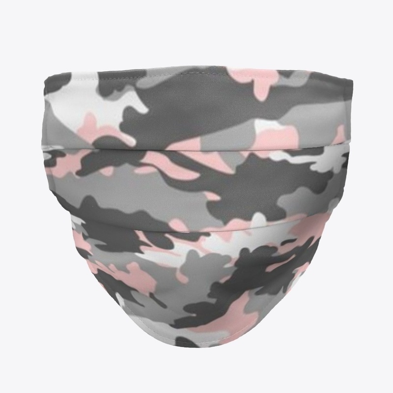 Pink Camo Face Mask