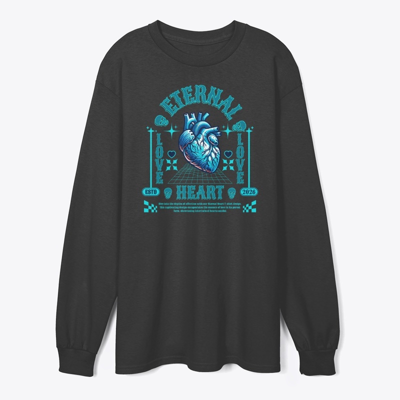 Eternal Heart Typography Lettering Merch