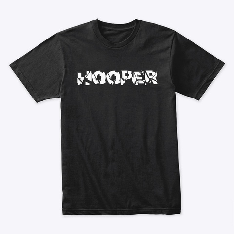 Hooper  Black T-Shirt Front