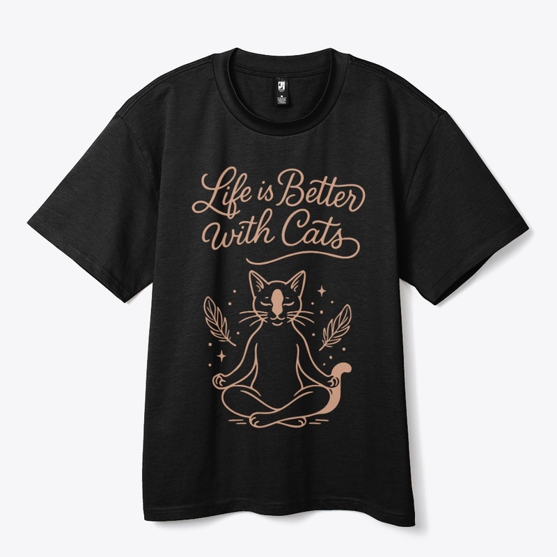Life Is Better With Cats Meditating 