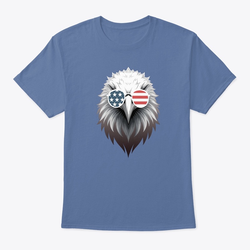 Eagle Art with American Flag Sunglasses