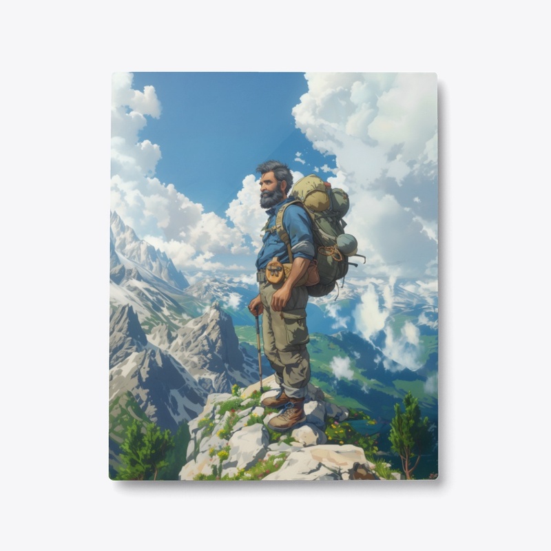 Metal Print Mountain Explorer 