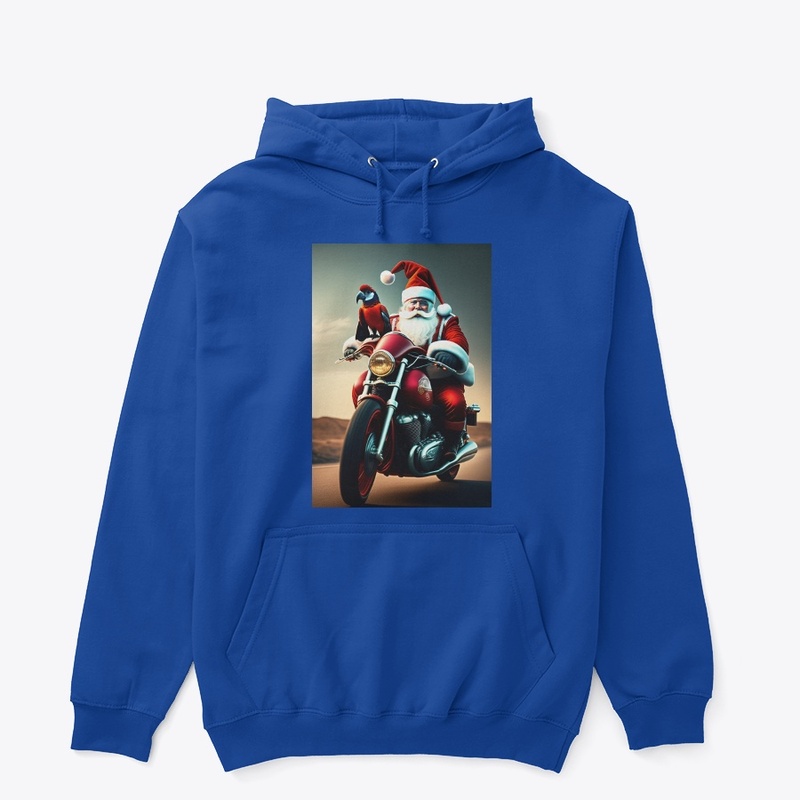santa on bike 