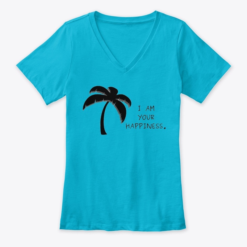 Happiness Ladies V-Neck T-Shirt