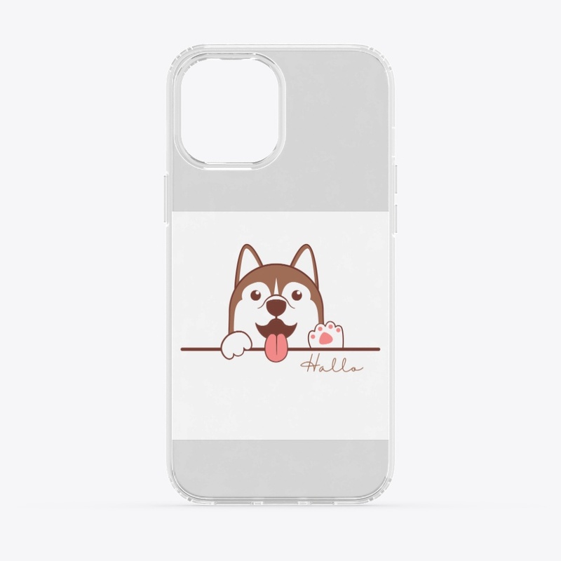 Brown Minimalist Cute Dog