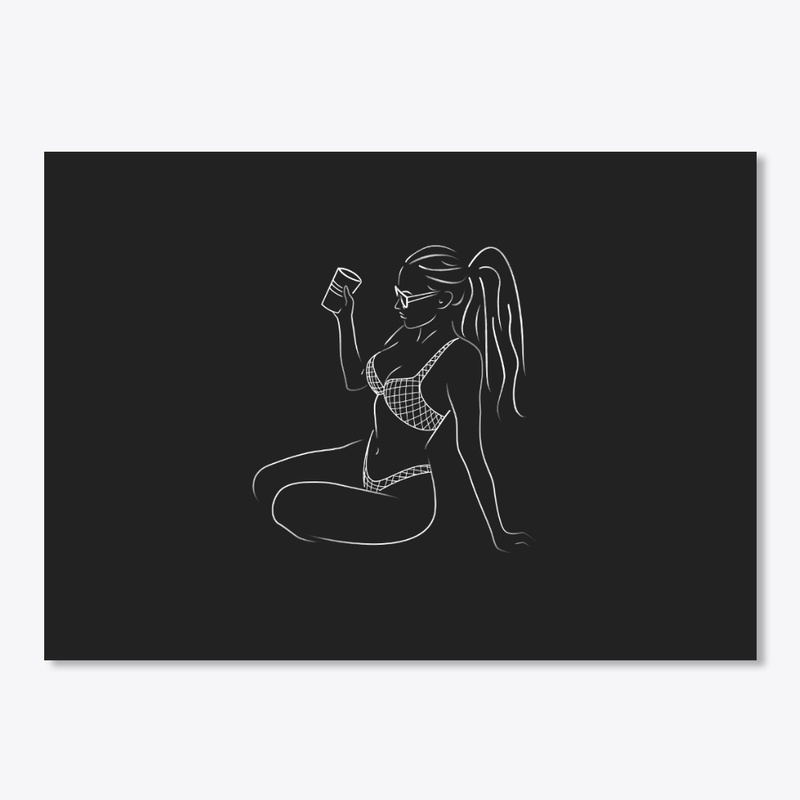Beach Party Symphony - White Print