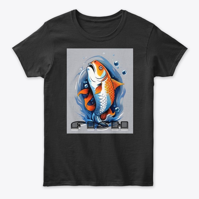 "Fish" themed t-shirt design