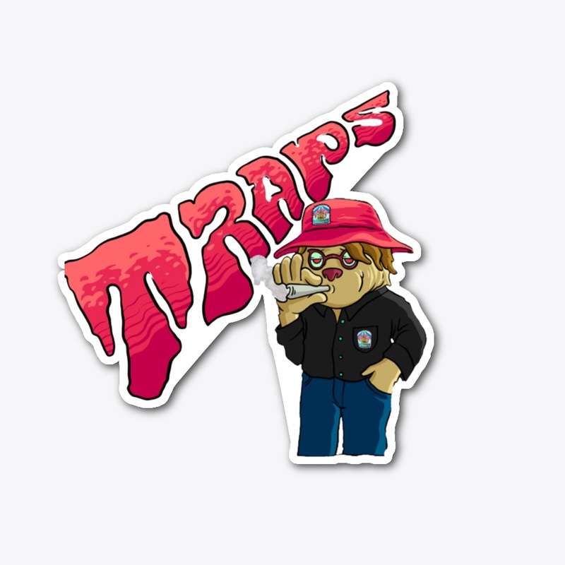 TRAPS/BEAR DIE CUT STICKER