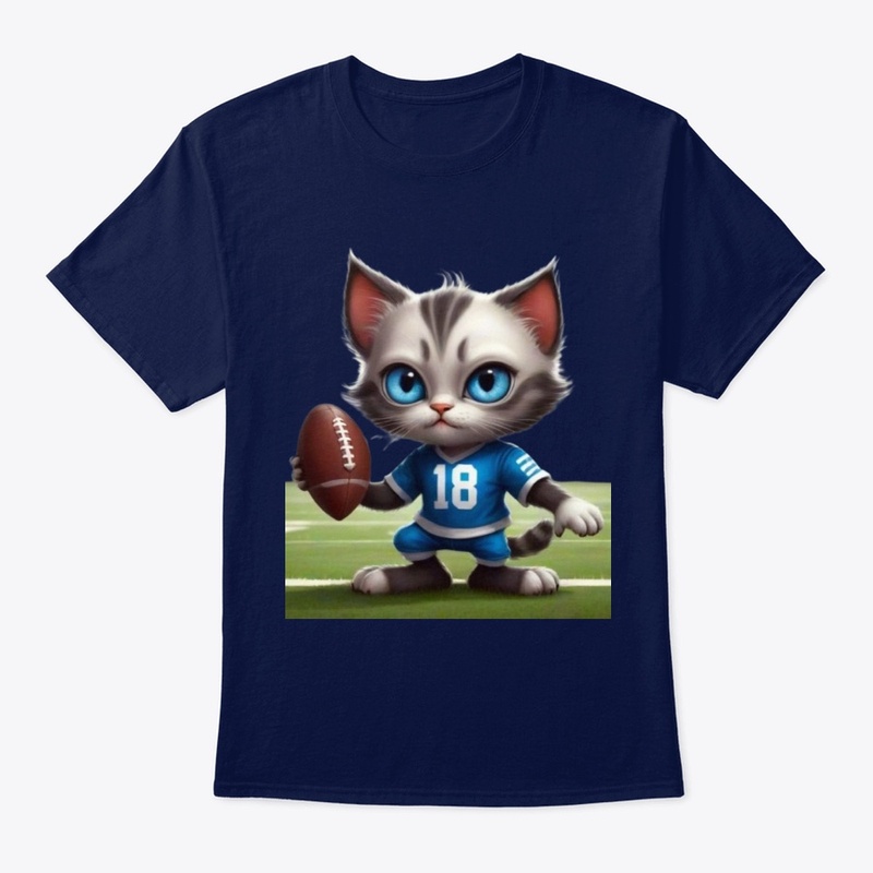 Cat Football Tee Design