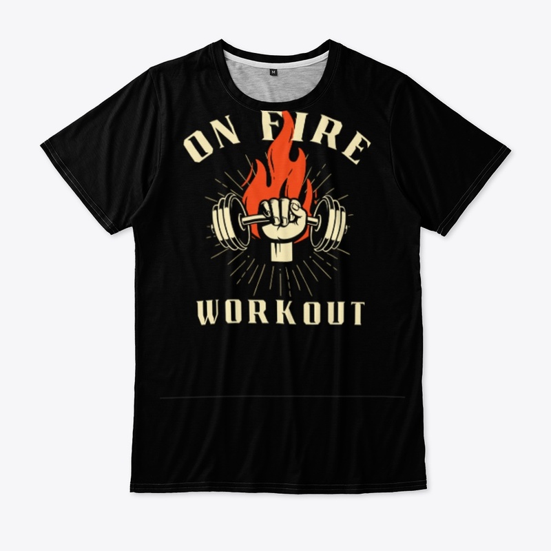 On fire workout , gym lovers 