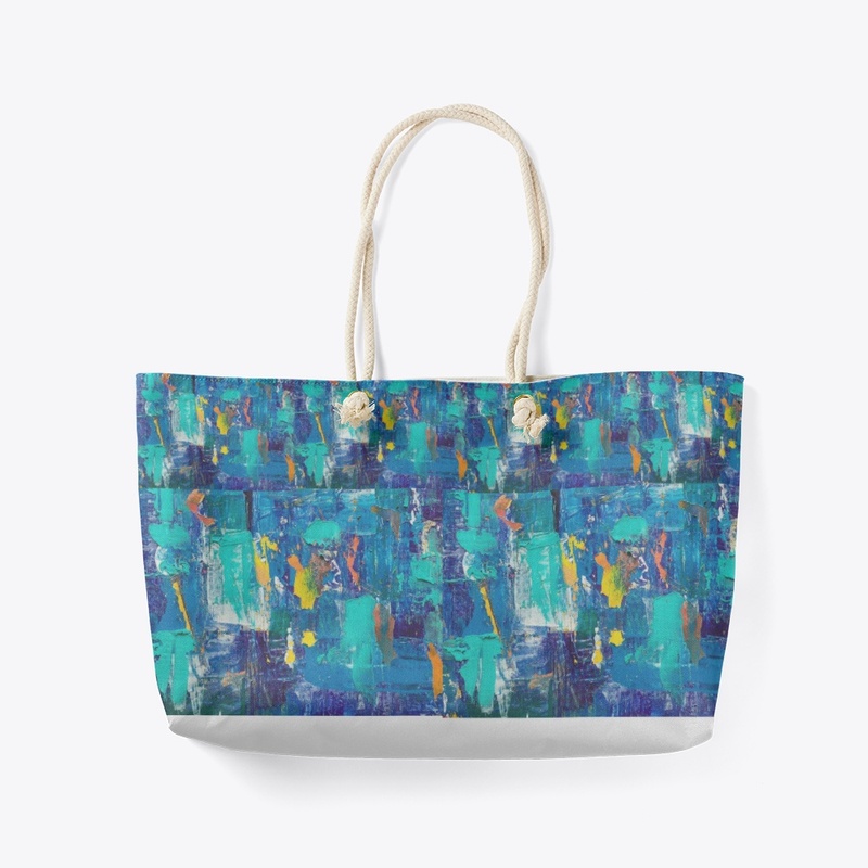 SEA BLUE TOTE BAG