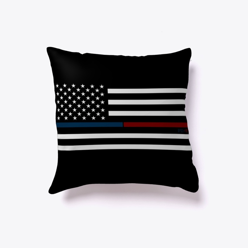 Horizontal Blue and Red Flag