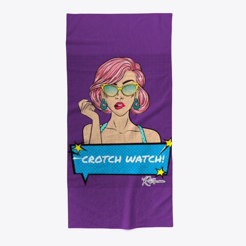 Lip Biting Pop Art Crotch Watch