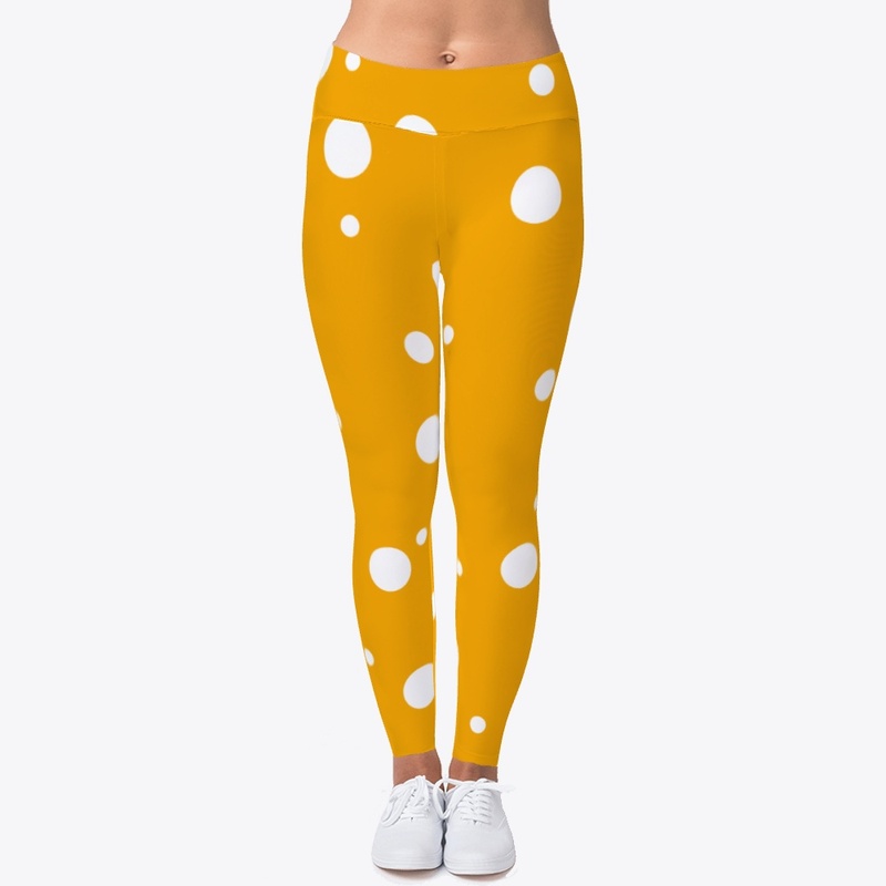 Minimalist White Dots on Summer Yellow