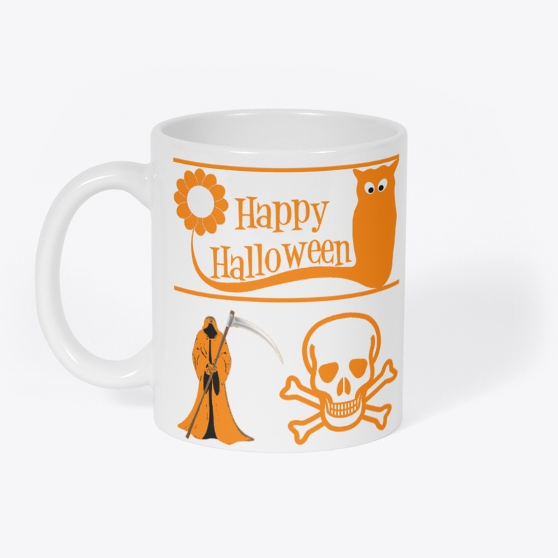 Happy Halloween - diable et crâne