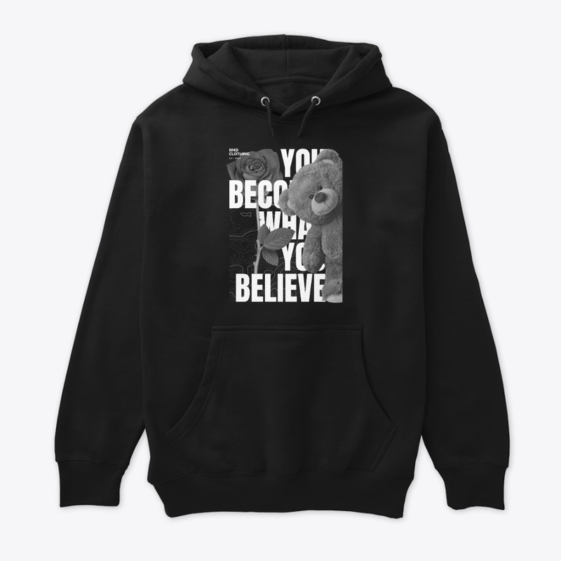 Black And with typography Design Bear