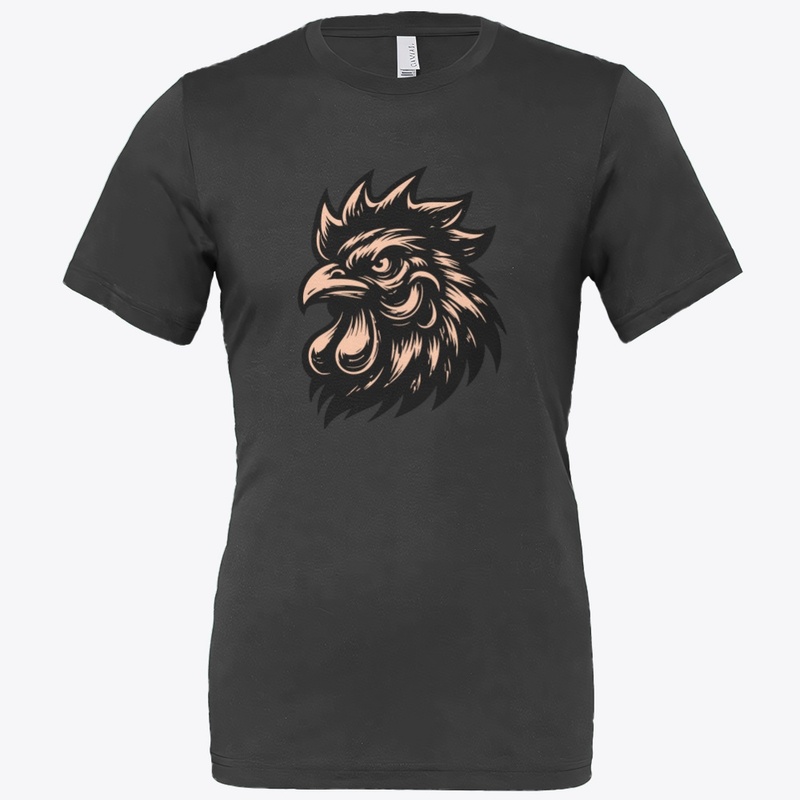 Bold Angry Chicken Illustration