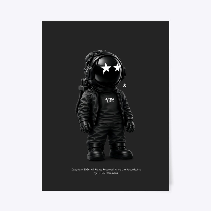 Artsy Astronaut Art Print