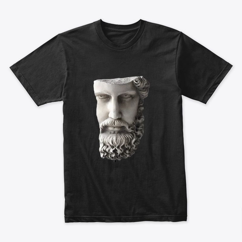 Greek sculpture design printed