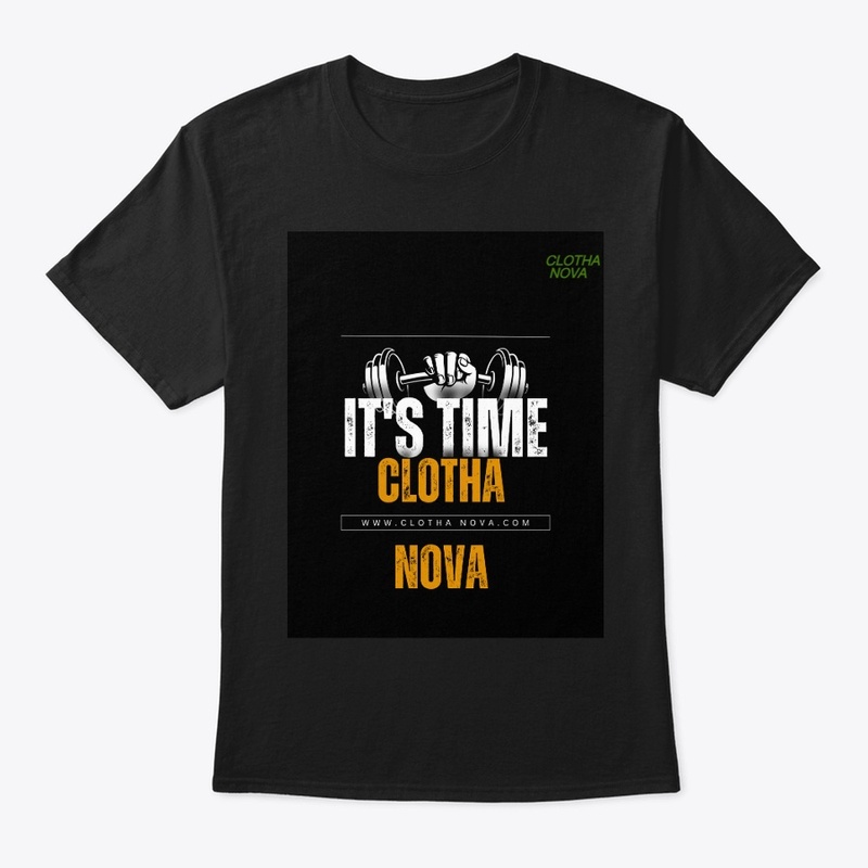  Classic Black T-Shirt by Clotha Nova