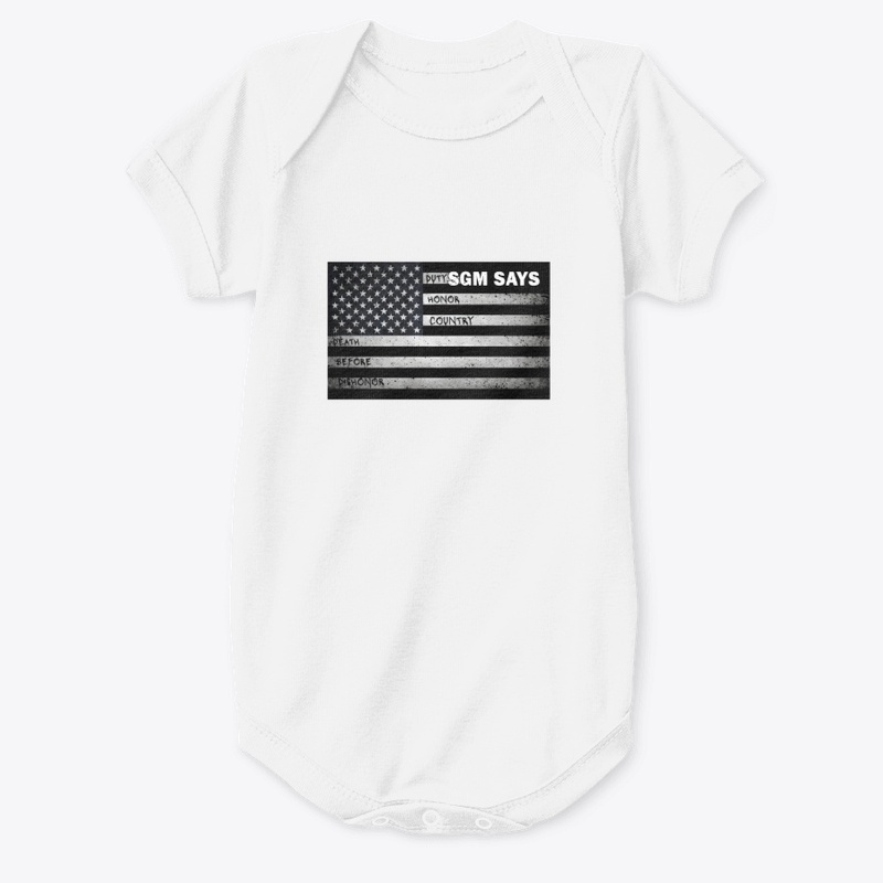 Duty Honor Country Flag - Baby Premium Onesie - Baby Premium Onesie