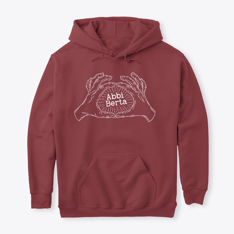 Jump Ring Hands White Print Hoodie