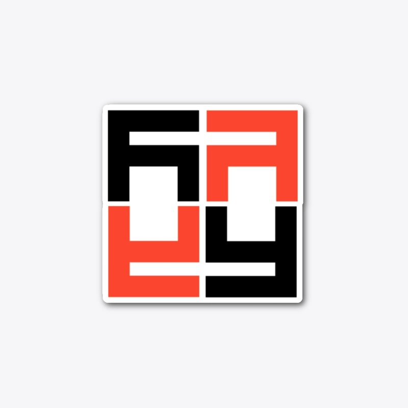Arty sticker design 