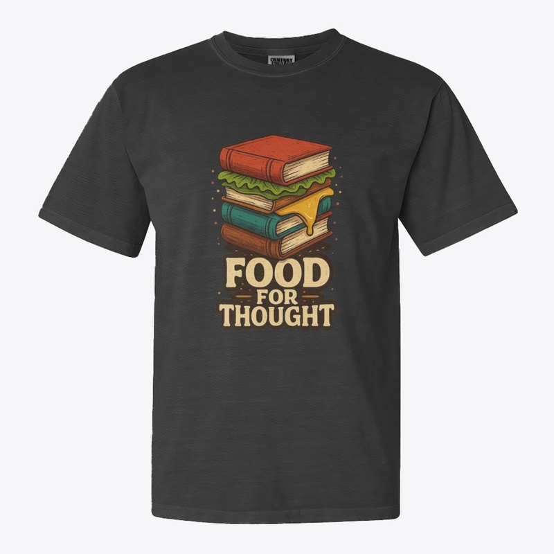 Book Burger Print - Food for Thought 