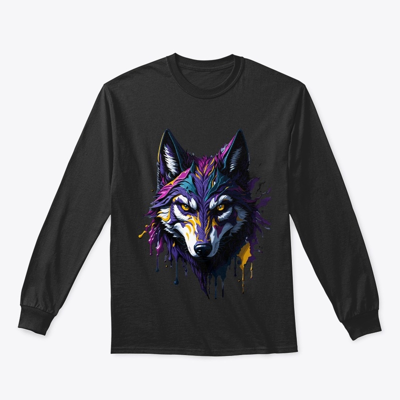 Dark Colour-ful Wolf design