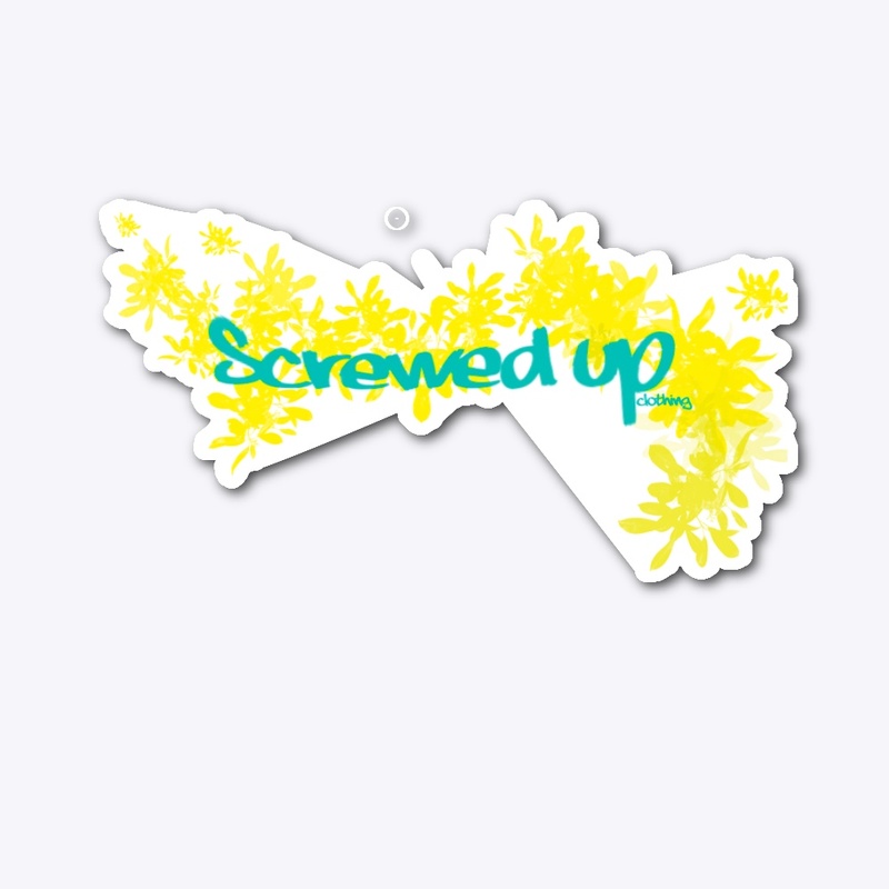 Screwed Up Yellow Leaf Print!
