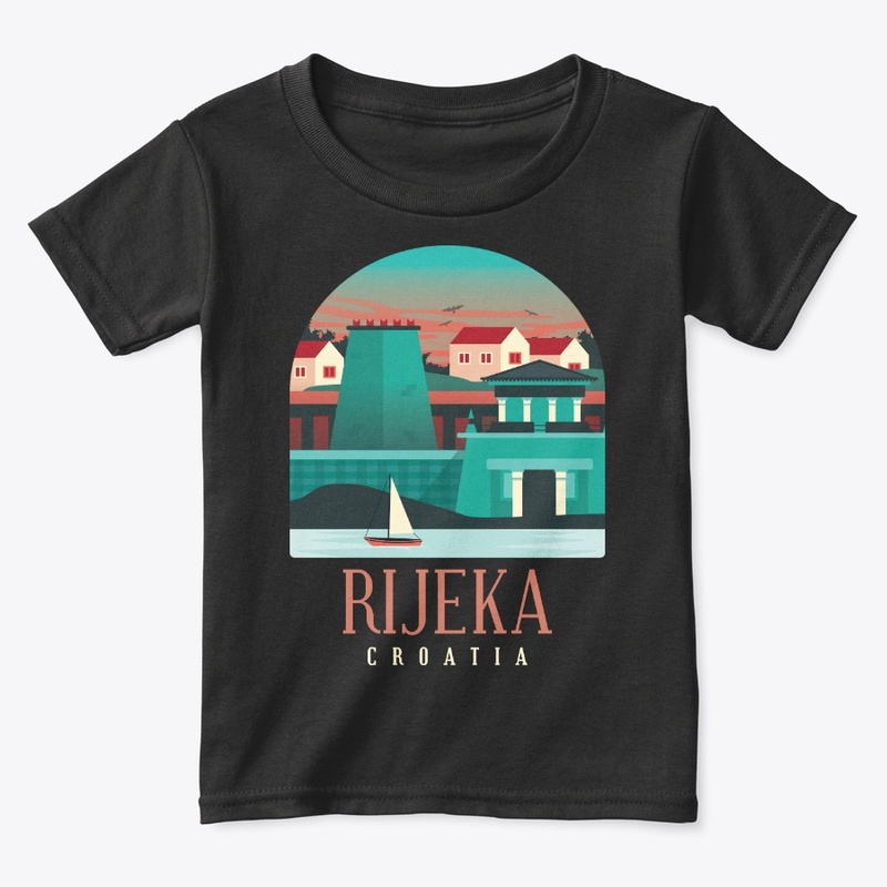 Croatia Skyline Rijeka Souvenir Gift