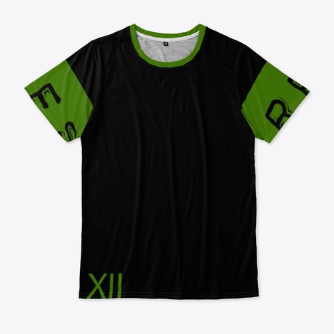 Two  Black T-Shirt Front