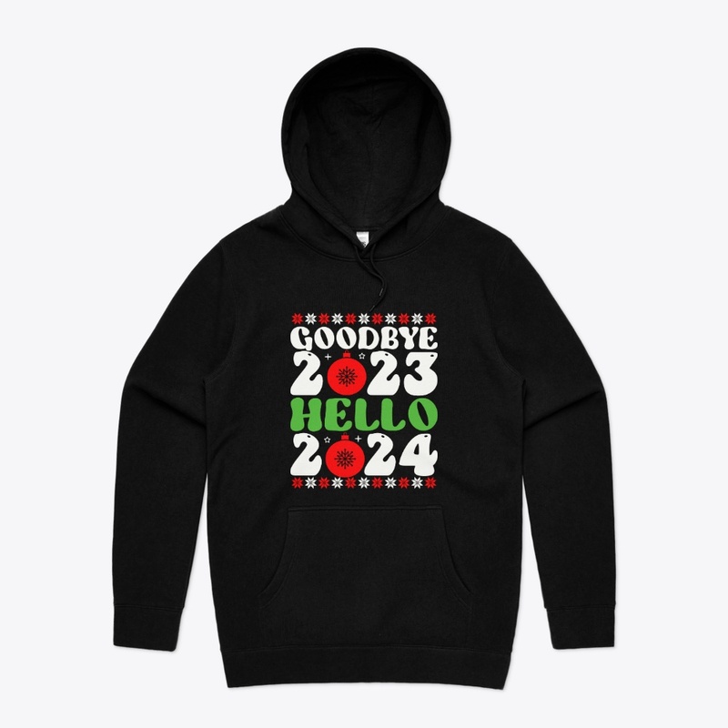 Goodbye 2023 Hello 2024 Christmas Shirt