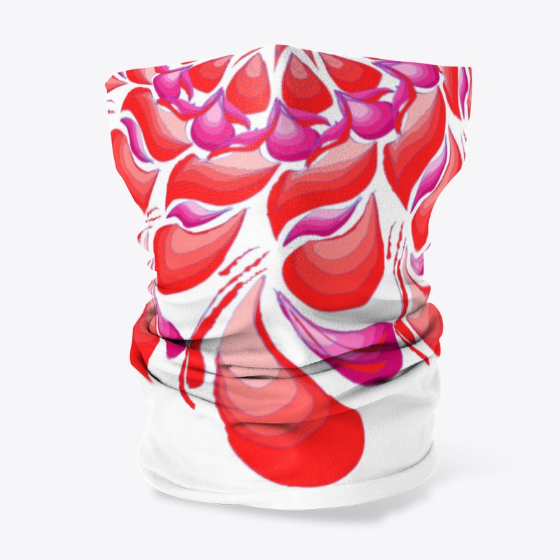 Red Printed Mandala Design