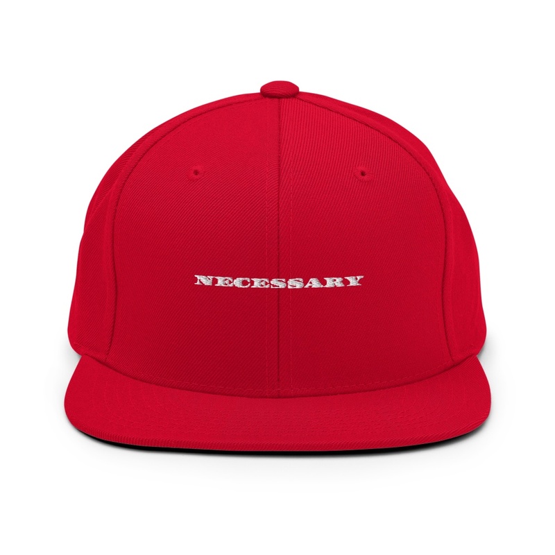 OGSTATUS NECESSARY EMBROIDERY SNAPBACKS 