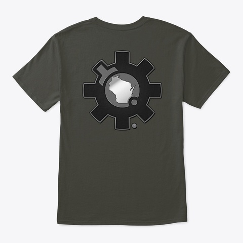 Htf Wisconsin Smoke Gray áo T-Shirt Back