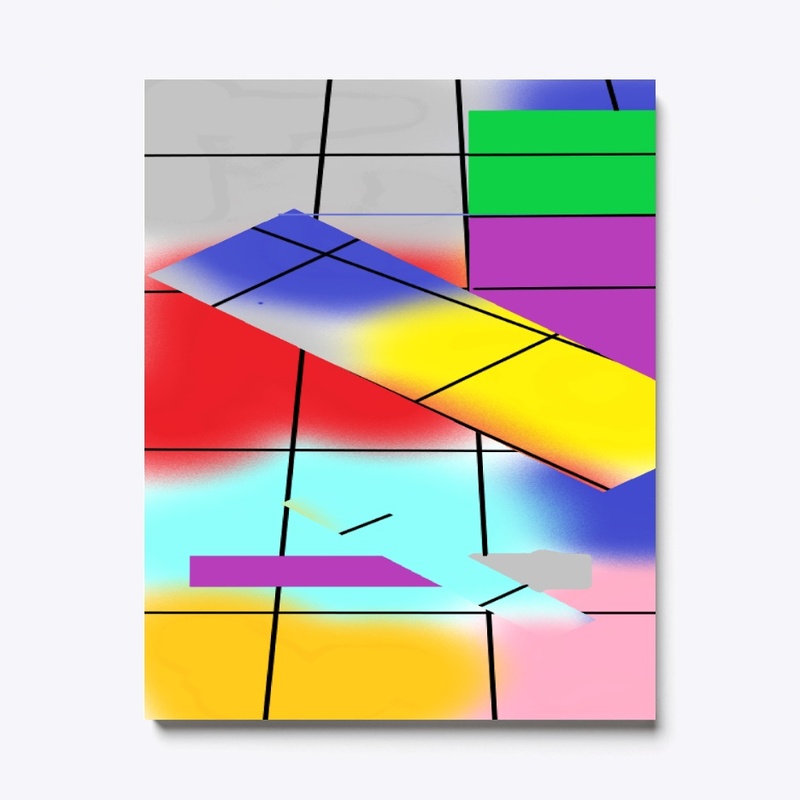 Rainbow rectangle poster