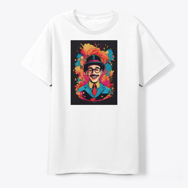 A gentleman laughing t-shirt design 