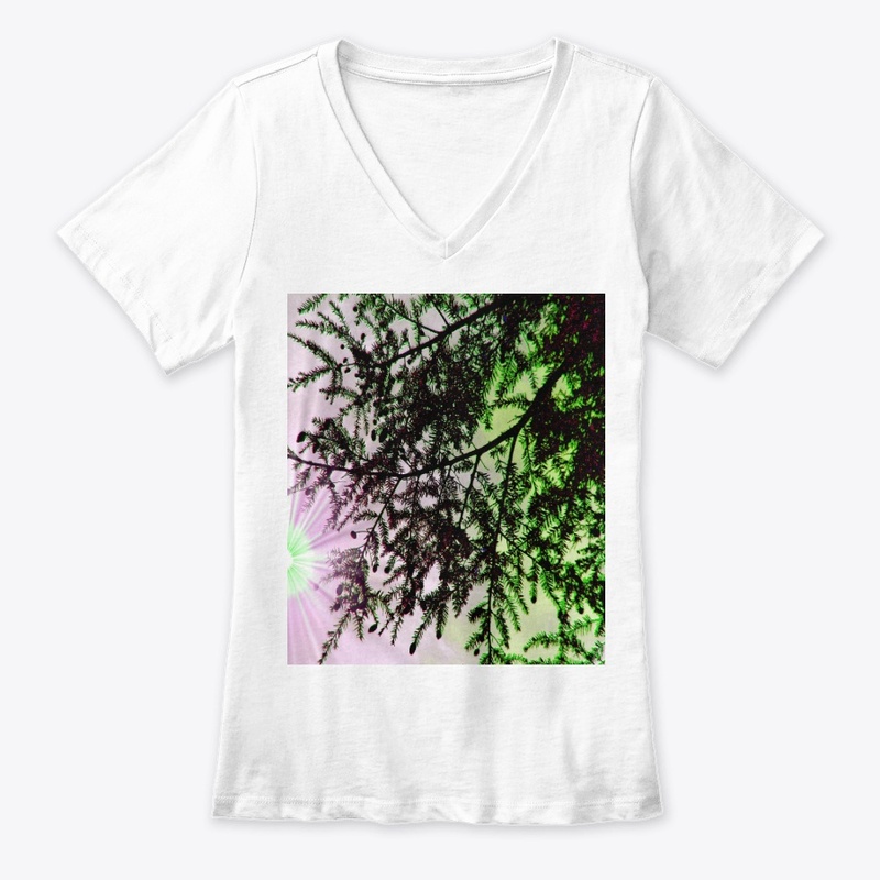 green and pink tree 
