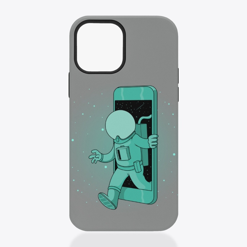 Spaceman, Alien, Graphics, Phone Case
