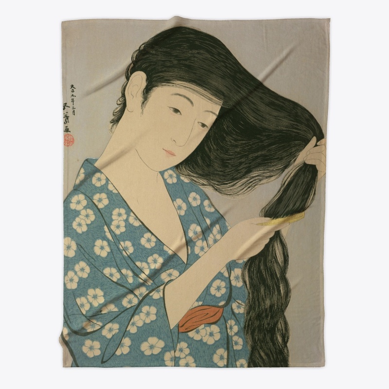 Ukiyoe Art by Goyo Hashiguchi "Kamisuki"