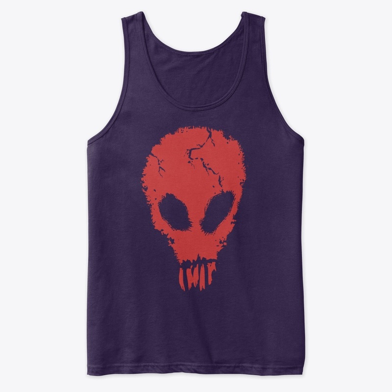 Alien Skull Storm Area 51 Tank Red