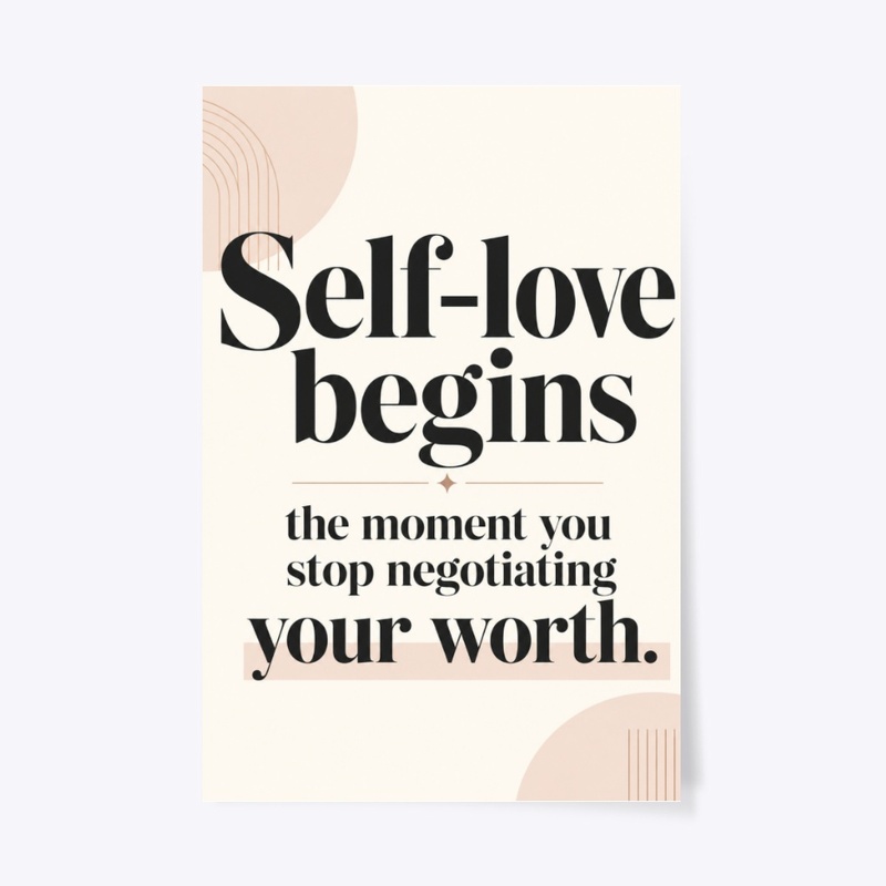 Self-Love Worth Wall Art